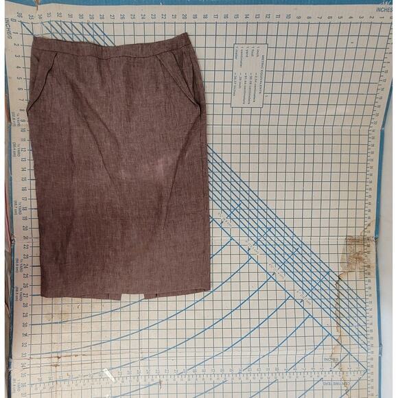 LaFayette 148 Long Sleeve Linen Single Breasted Jacket Midi Skirt‎ Set Lady Suit - Picture 6 of 16